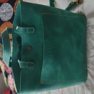 Portland Leather goods mini crossbody in Reef